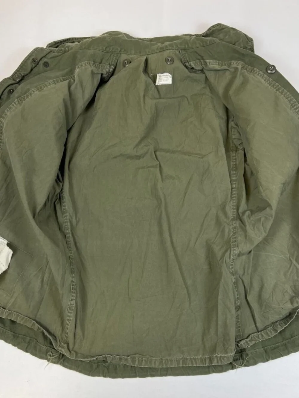 Vintage US Army M-65 Field Jacket S-Regular OG-107 Cold Weather Coat 1967 - Picture 10 of 16